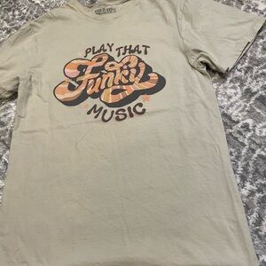 Play That Funky Music Graphic Tee - Tan